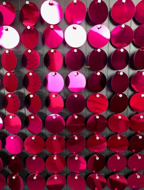 Picture of Sequin Wall Panel Hot Pink 30cm